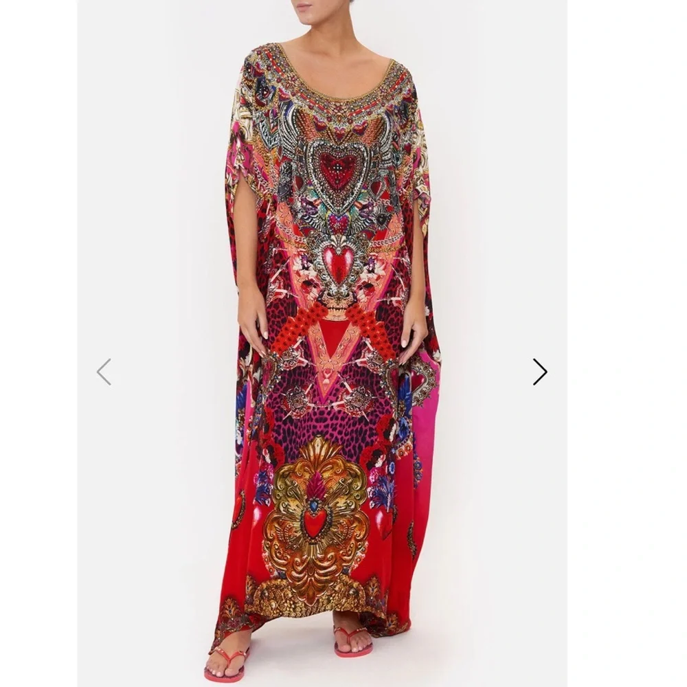 Camilla ARTESANIA MANIA ROUND NECK KAFTAN - Picture 1 of 9